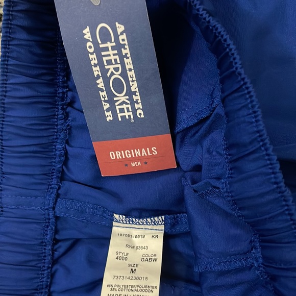 ⛔️SOLD⛔️ NWT Men Cherokee Workwear Blue Scrub Pants sz M - Picture 7 of 12